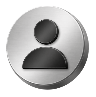 3D silver user avatar icon used as a decorative element on an FAQ page